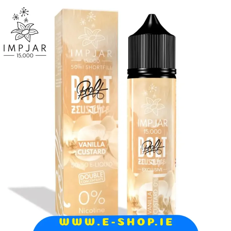 Imp Jar & Zeus Bolt Vanilla Custard 50ml Shortfill E‑Liquid
