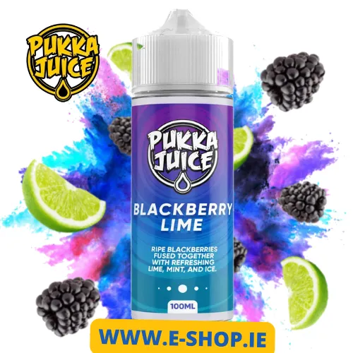 100ml Blackberry Lime E-Liquid Shortfill by Pukka Juice