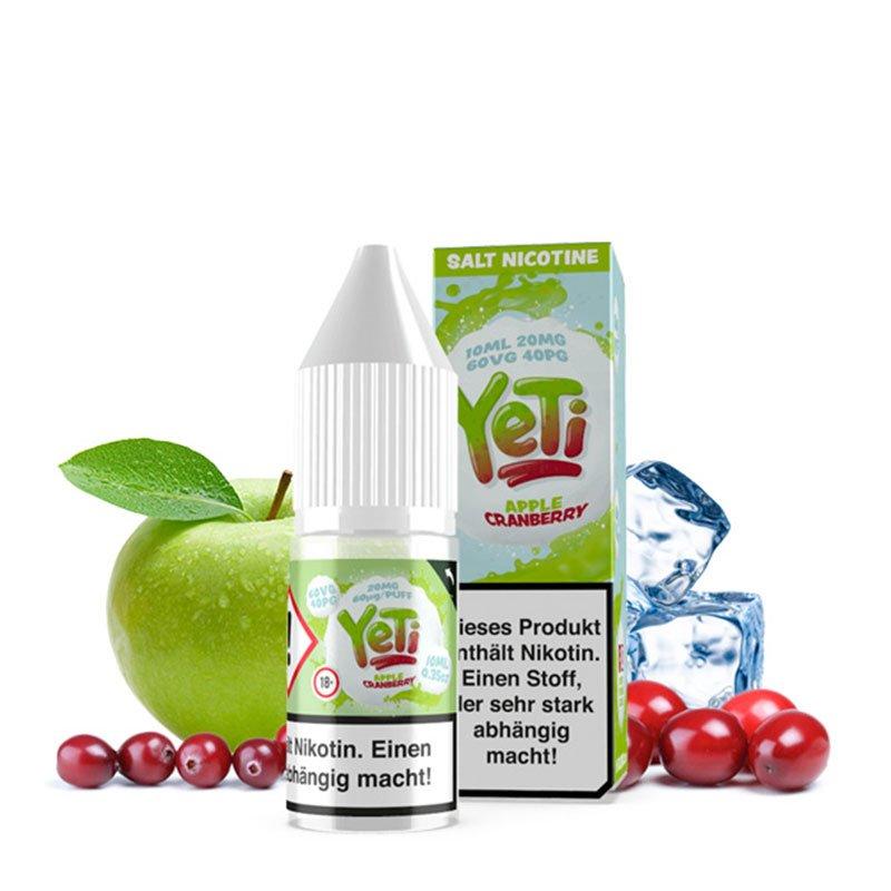 Yeti Apple cranberry Nic salt E-liquid Ireland