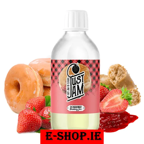 Just Jam Doughnut Strawberry Jam 200ml Shortfill Ireland