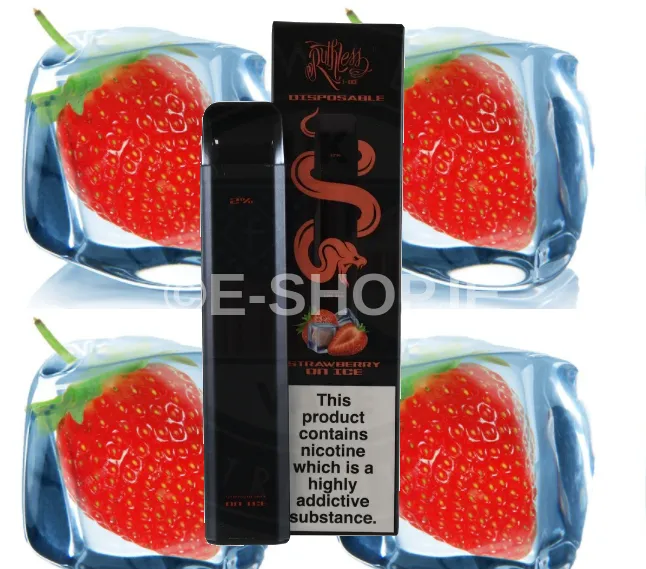 Strawberry on Ice Ruthless disposable vape kit Ireland