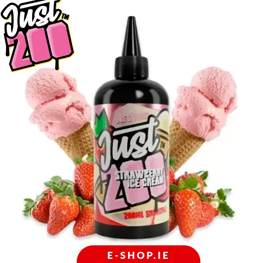 Strawberry Ice cream Just 200ml by Joes vape juice