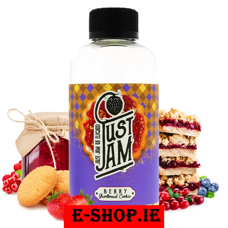 Just Jam Berry Shortbread Cookie
200ml Shortfill  in Ireland