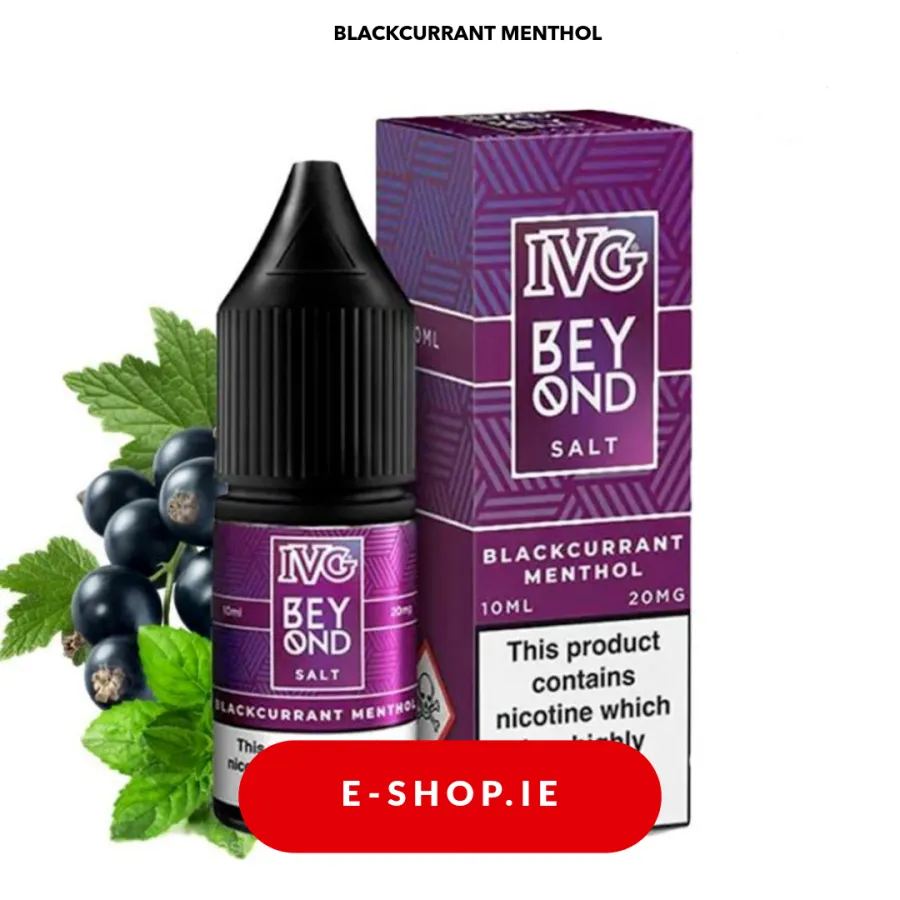 Blackcurrant menthol nic salt E-liquid by Beyond