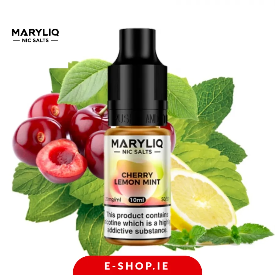 Maryliq Cherry Lemon Mint Nic salt Official Lost Mary Ireland