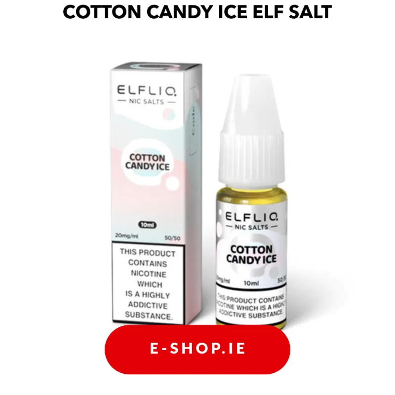 COTTON CANDY ICE NIC SALT E-LIQUID BY ELF BAR ELFLIQ