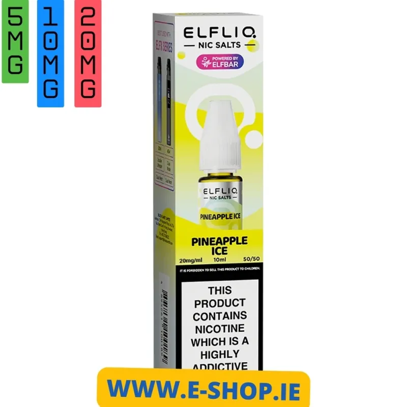 PINEAPPLE ICE NIC SALT E-LIQUID BY ELF BAR ELFLIQ 3