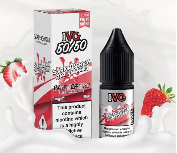 Strawberry Jam Yoghurt E-Liquid by IVG 10ml