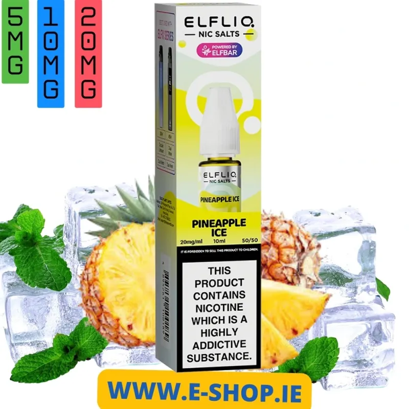 PINEAPPLE ICE NIC SALT E-LIQUID BY ELF BAR ELFLIQ 2