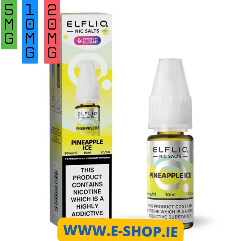 PINEAPPLE ICE NIC SALT E-LIQUID BY ELF BAR ELFLIQ 4