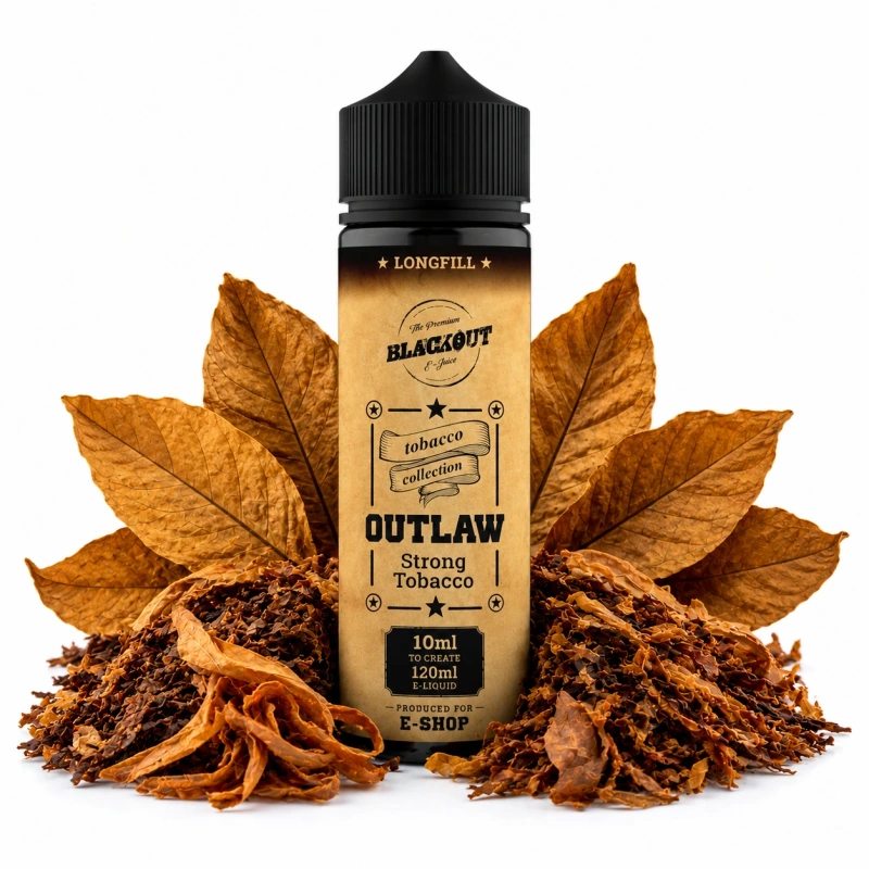 Blackout Outlaw Strong Tobacco Longfill Ireland | Strong Tobacco Vape 120ml