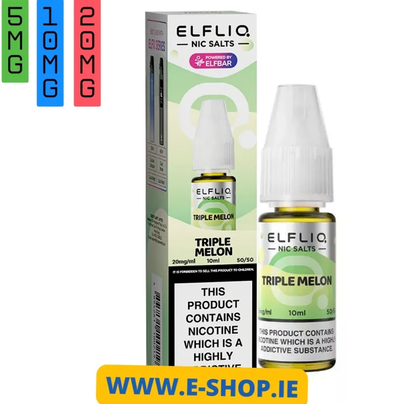 TRIPPLE MELON NIC SALT E-LIQUID BY ELF BAR ELFLIQ 1