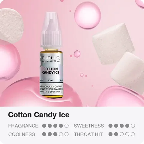 COTTON CANDY ICE NIC SALT E-LIQUID BY ELF BAR ELFLIQ