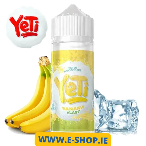 100ml Yeti Banana Blast Ice Eliquid shortfill Ireland