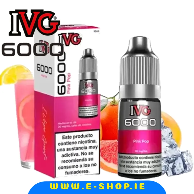IVG 6000 Pink Pop Nic Salt