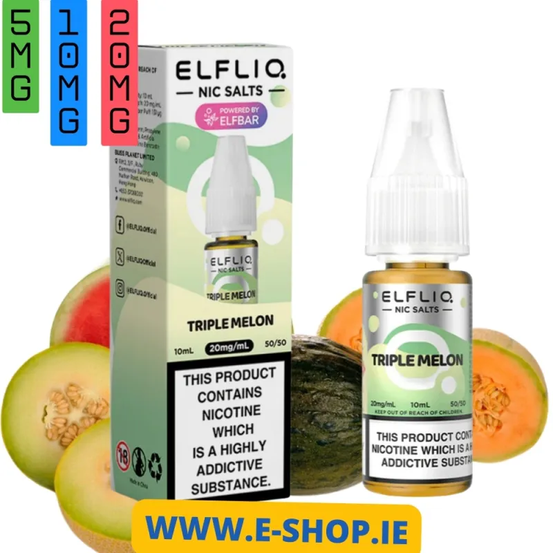 TRIPPLE MELON NIC SALT E-LIQUID BY ELF BAR ELFLIQ