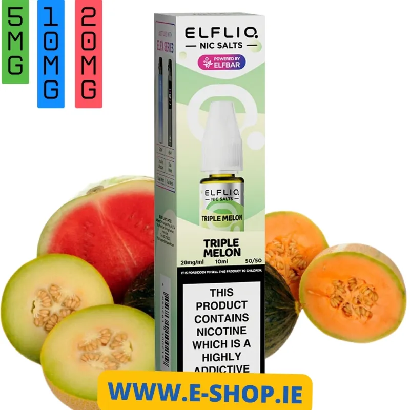 TRIPPLE MELON NIC SALT E-LIQUID BY ELF BAR ELFLIQ 3