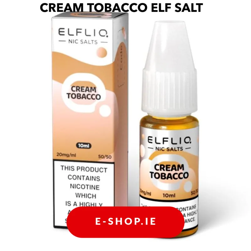 CREAM TOBACCO NIC SALT E-LIQUID BY ELF BAR ELFLIQ