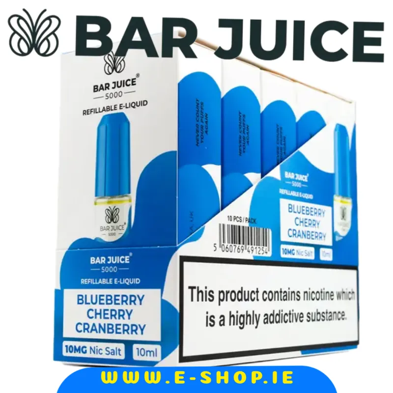 Bar Juice 5000 (10mg) - Nic Salt E-liquid Ireland Pack of 10