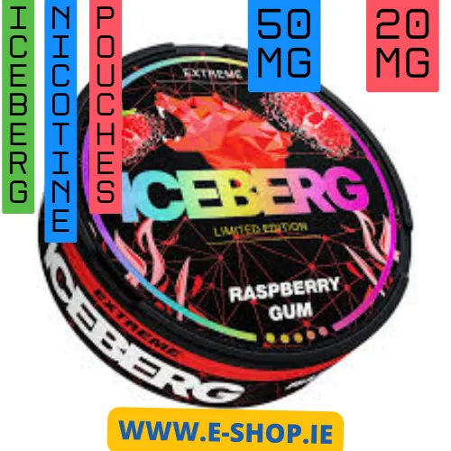 Raspberry Gum Iceberg Nicotine pouches