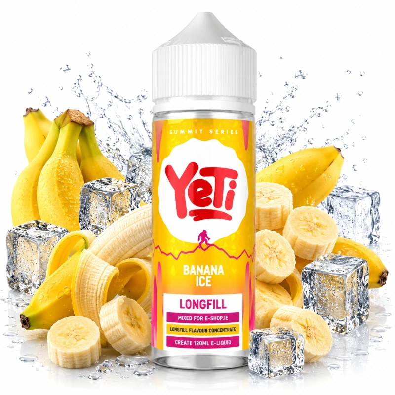Yeti Banana Ice Longfill 10ml – 120ml Bottle Ireland