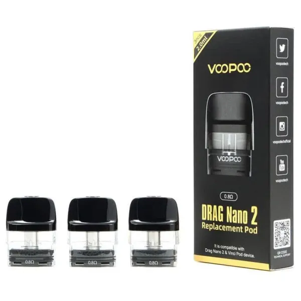 VOOPOO VINCI POD/ DRAG NANO 2 Replacement Pods (3 pack)