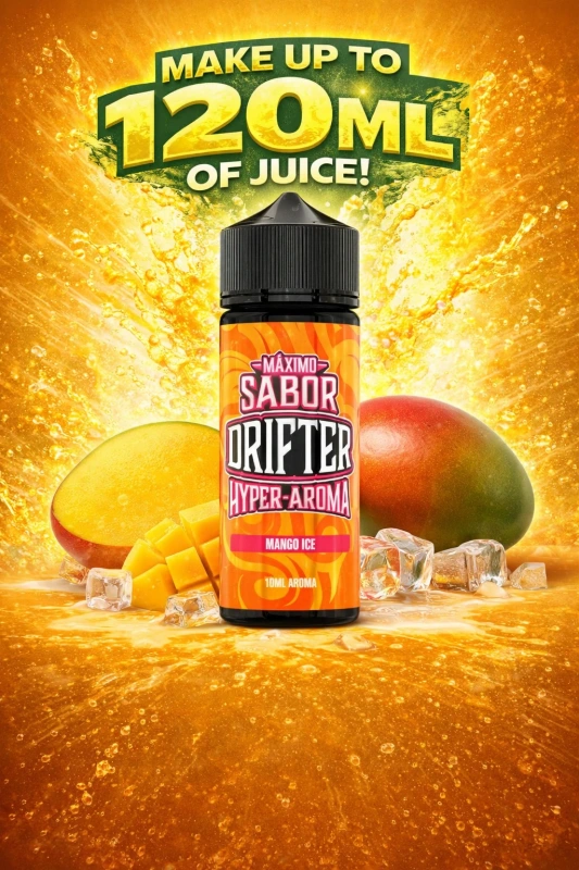 Drifter Hyper Mango Ice Longfill 10ml (120ml Bottle) 1