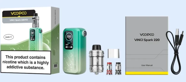 Voopoo Vinci Spark 220 Vape Kit – Powerful 220W Vape in Ireland 7