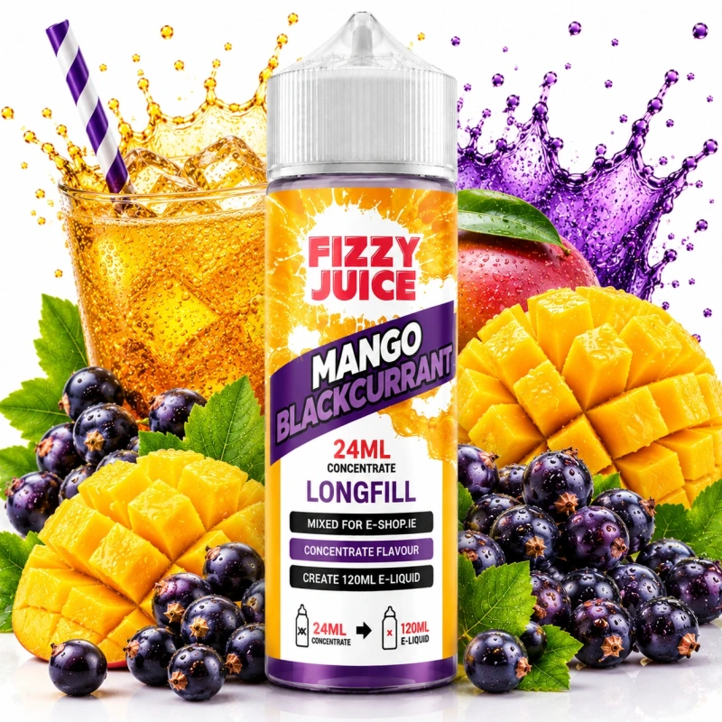 Fizzy Juice Mango Blackcurrant Longfill 24ml (120ml Bottle) Ireland | Best Prices