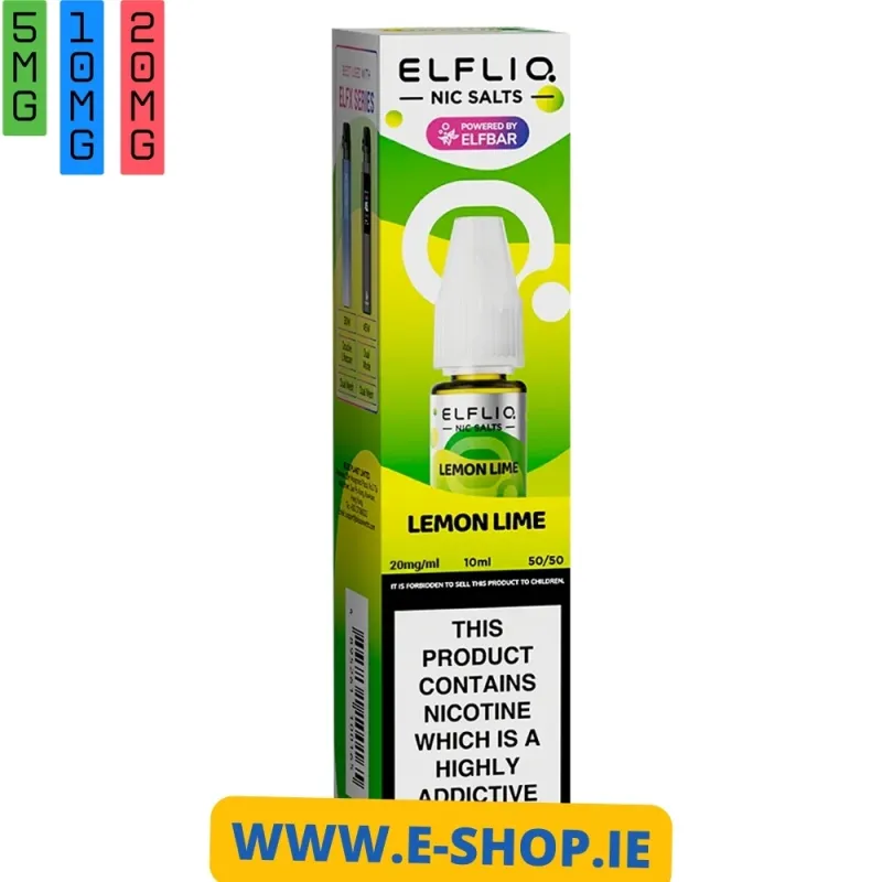 LEMON LIME NIC SALT E-LIQUID BY ELF BAR ELFLIQ 1