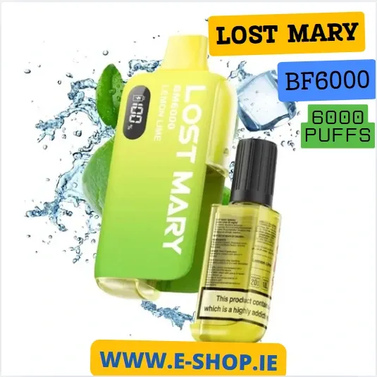 Lemon Lime Lost Mary BM6000 Disposable Vape Kit