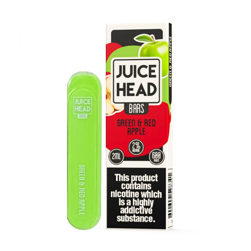 Juice head bar Green and Red Apple disposable vape kit