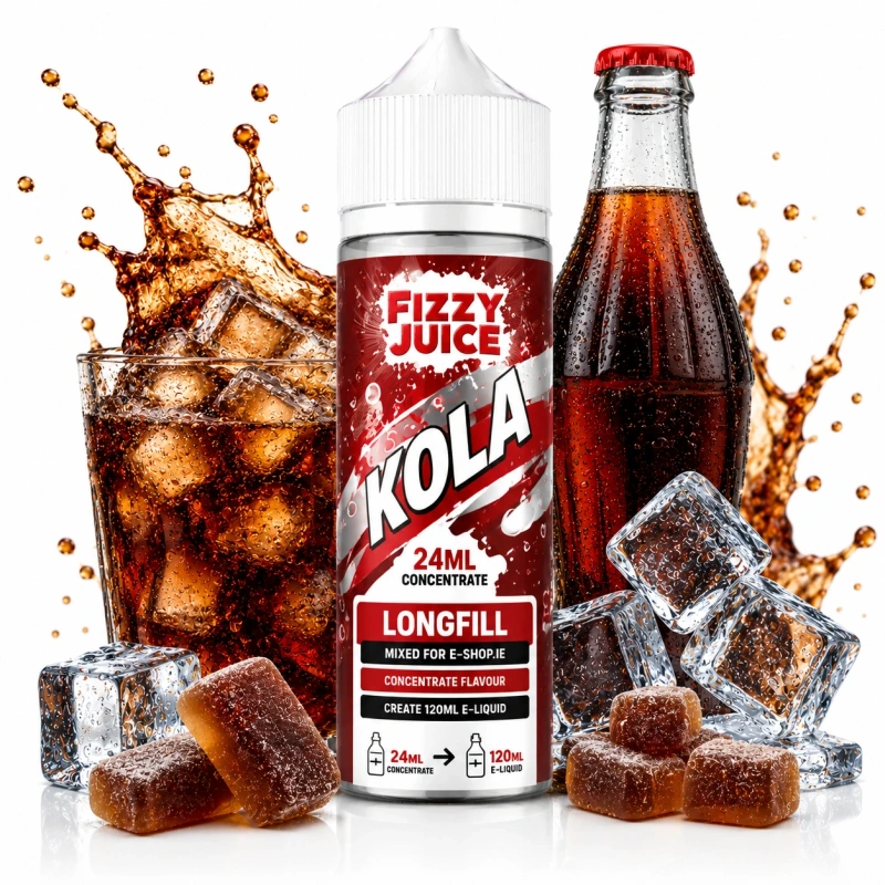 Fizzy Juice Kola Longfill 24ml (120ml Bottle) Ireland | Cola Vape Juice