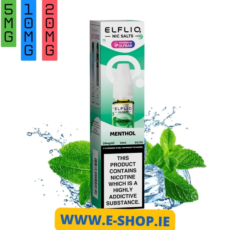 MENTHOL NIC SALT E-LIQUID BY ELF BAR ELFLIQ 5