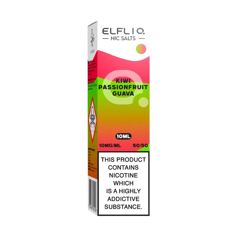 KIWI PASSION FRUIT GUAVA NIC SALT E-LIQUID BY ELF BAR ELFLIQ