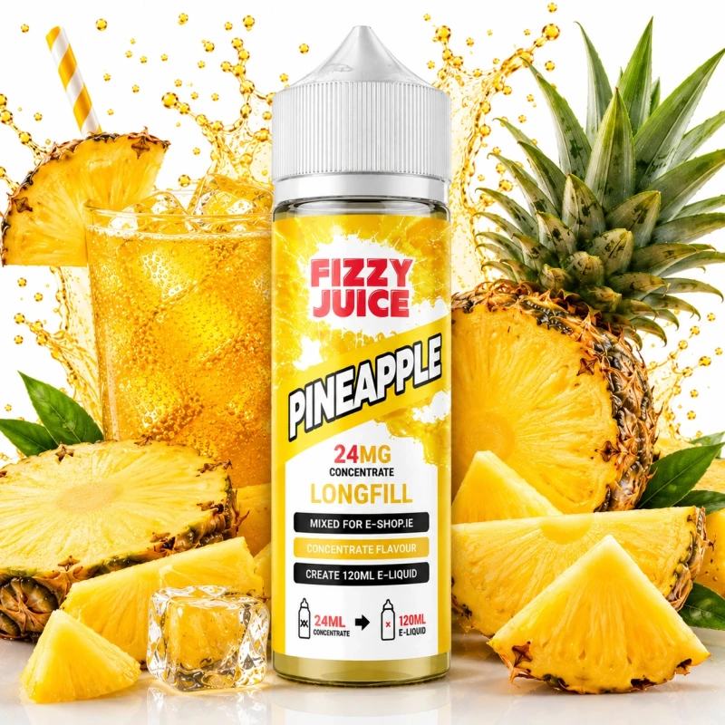Fizzy Juice Pineapple Longfill 24ml Ireland | 120ml Pineapple Vape Juice