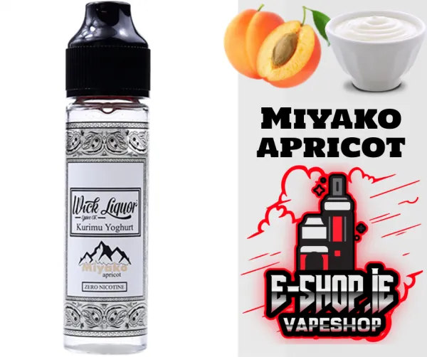50 ml Miyako Apricot Kurimu Yoghurt E Liquid by Wick Liquor