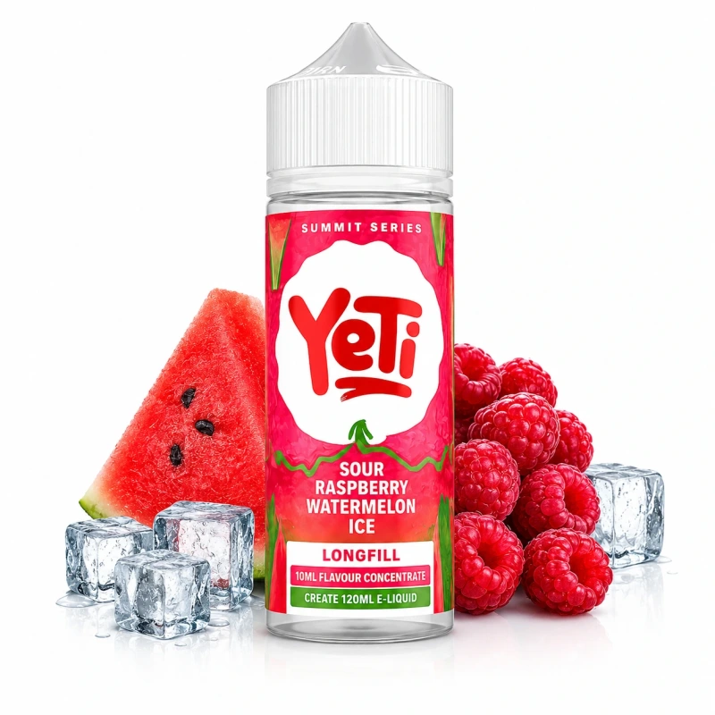 Yeti Sour Raspberry Watermelon Ice Longfill Ireland