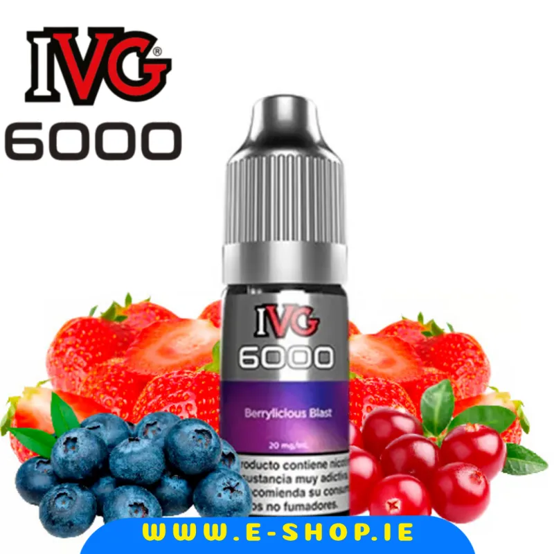 IVG 6000 Berrylicious Blast Nic Salt