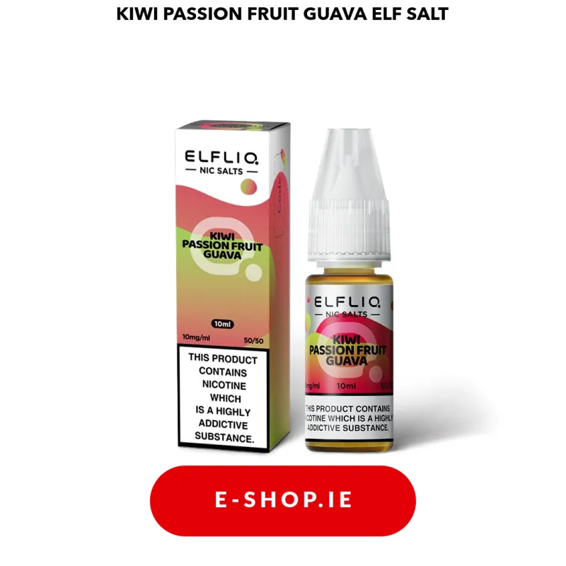 KIWI PASSION FRUIT GUAVA NIC SALT E-LIQUID BY ELF BAR ELFLIQ