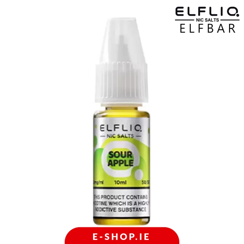 Sour Apple Elf bar salt E-liquid by Elfliq