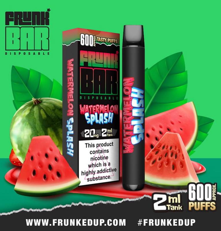 Frunk Bar watermelon splash disposable vape pod