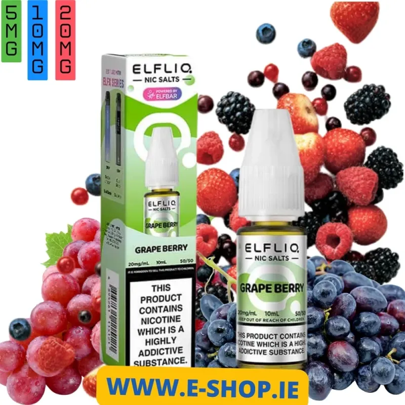 GRAPE BERRY ELFLIQ ELF BAR NIC SALT