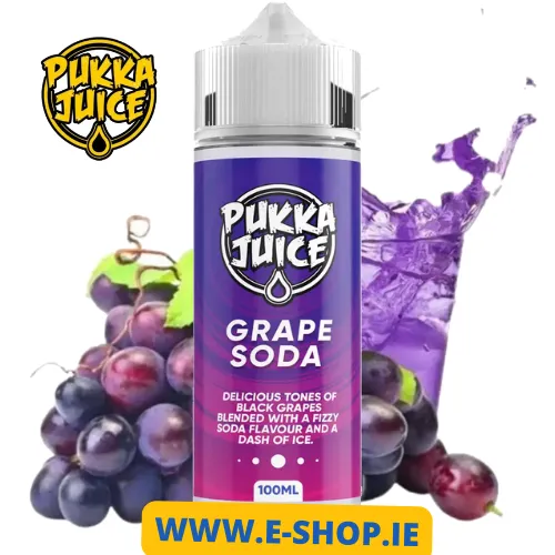 100ml Grape Soda E-Liquid Shortfill by Pukka Juice