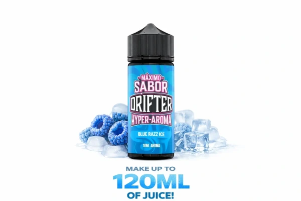 Drifter Hyper Blue Razz Ice Longfill 10ml (120ml Bottle) 1