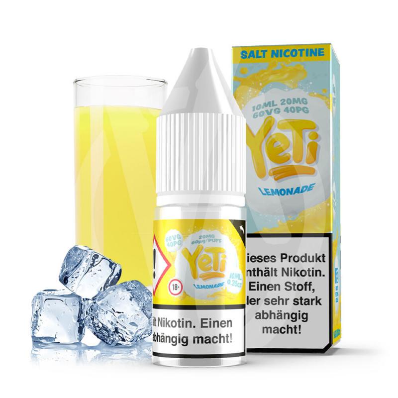 Yeti Lemonade Nic salt E-liquid Ireland