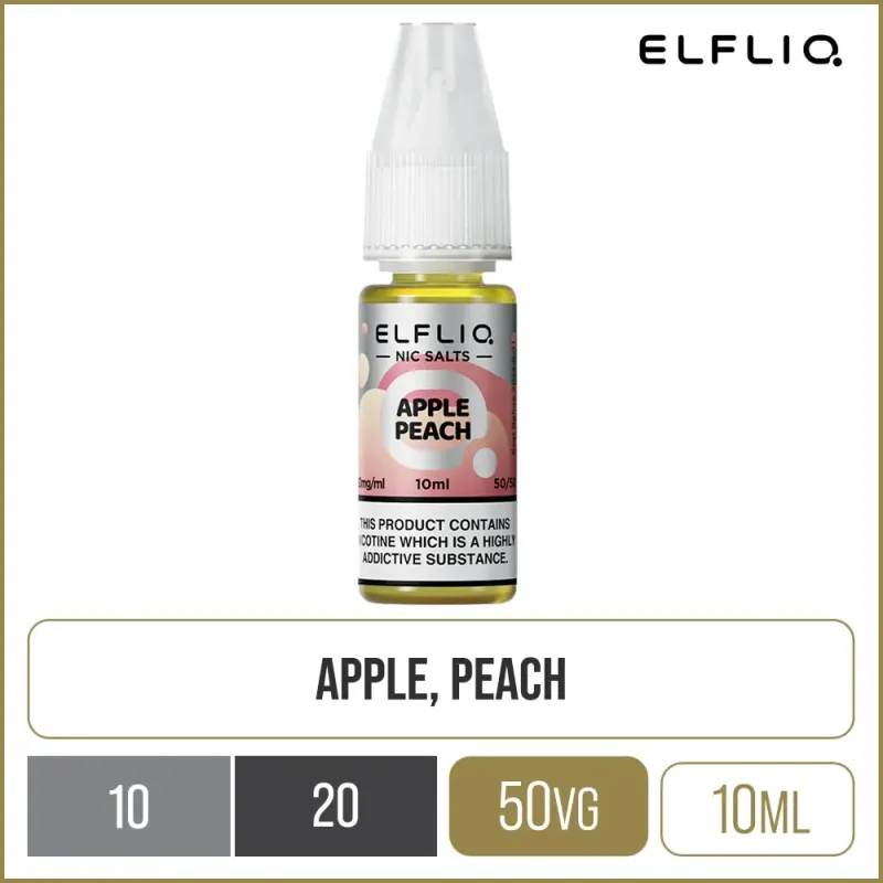 Apple peach Elf bar salt E-liquid by Elfliq
