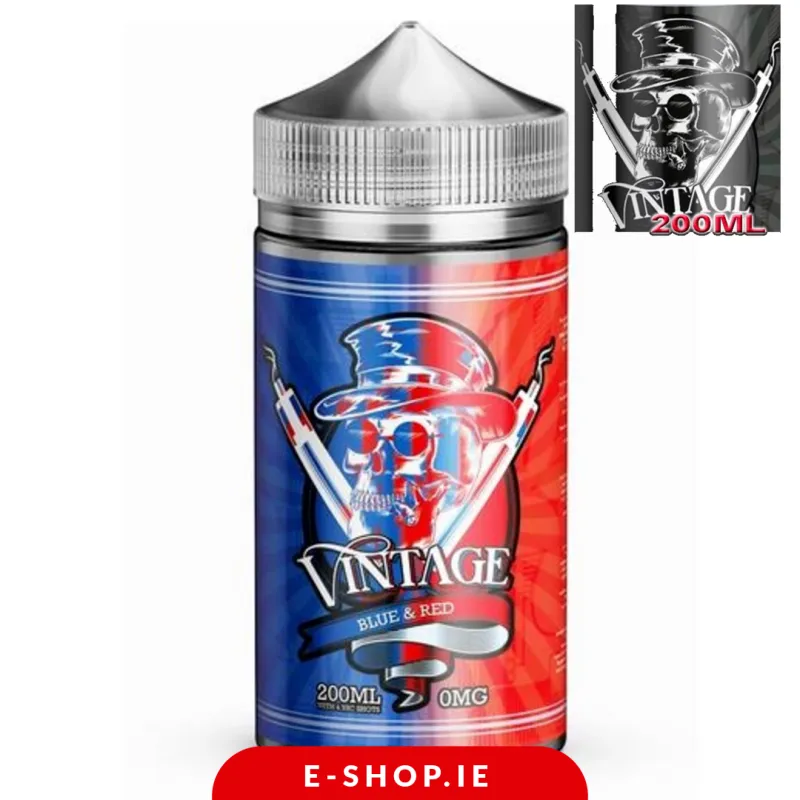 BLUE AND RED 160ML VINTAGE E-LIQUID