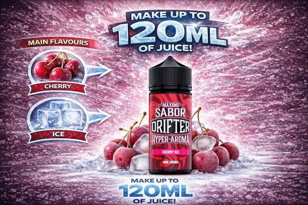 Drifter Hyper Cherry Ice Longfill 10ml (120ml Bottle)