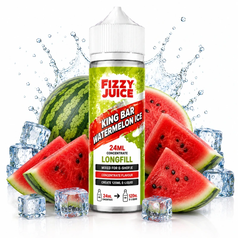 Fizzy Juice King Bar Watermelon Ice Longfill 24ml Ireland | 120ml Vape Juice